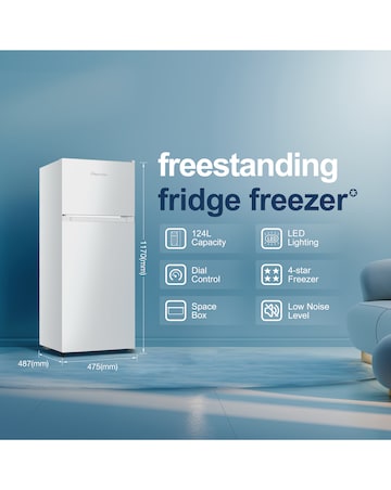 Fridgemaster MTM48120ES 118cm High 80/20 Freestanding Fridge Freezer