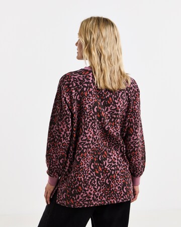 Animal Print Classic Longline Sweatshirt
