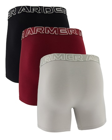 Under Armour Performance Cotton 6 Inch Boxers - 3 Pack