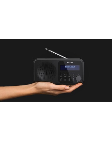 Sharp TOKYO Portable Digital Radio - Midnight Black
