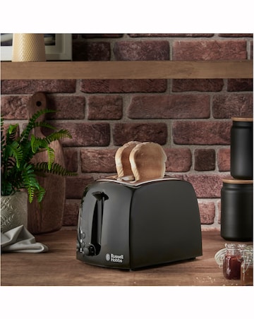 Russell Hobbs 21641 Textures 2 Slice Black Toaster