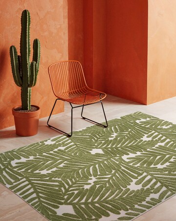 Zouk Leaves Indoor/Outdoor Rug