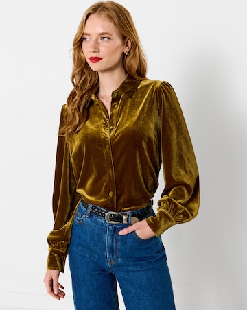 Joe Browns Iris Velour Collared Blouse
