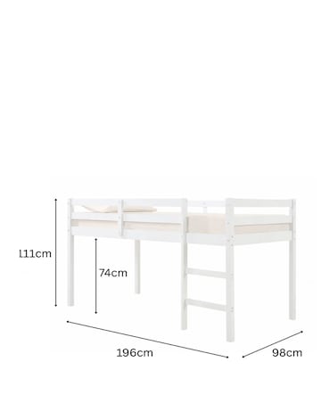 Aspire Kids Cove Midsleeper Single Bed