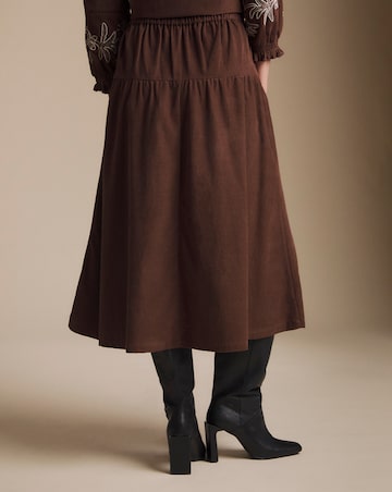 Julipa Cord Midi Skirt
