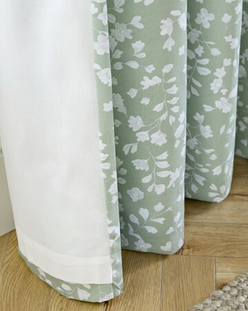 Catherine Lansfield Arla Floral Curtains