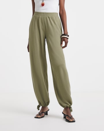 Textured Jersey Balloon Trousers