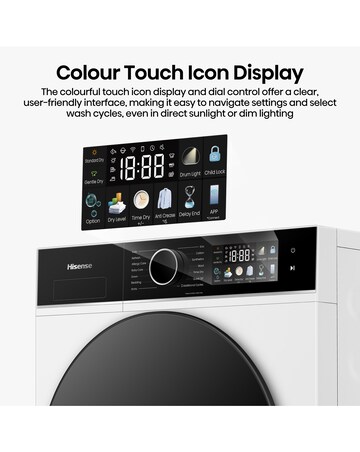 Hisense 3i 9kg KitchenFit Heat Pump Dryer White