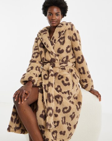 Leopard Teddy Dressing Gown