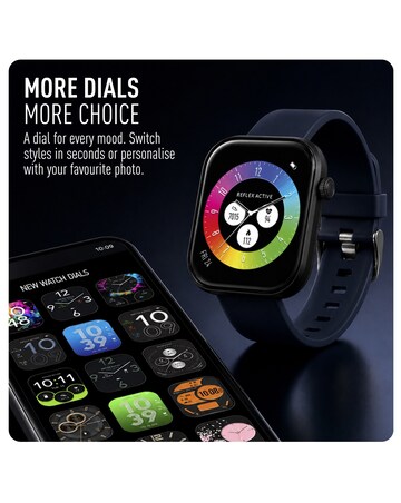 Reflex Active Spectre Silicone Strap Smart Watch - Navy