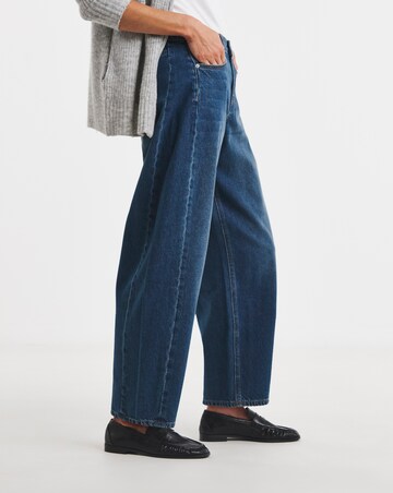 Indigo Authentic Tapered Barrel Jeans