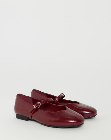 Morgan Classic Flat Mary Jane Shoes - Wide Fit (E)