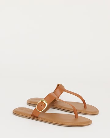 Fortune Leather Toe Post Sandals - Extra Wide Fit (EEE)