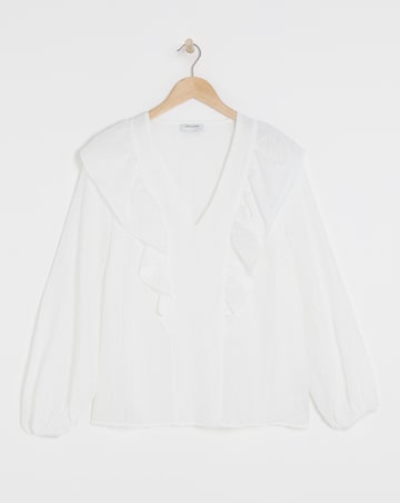 Large Collar Detail Blouse