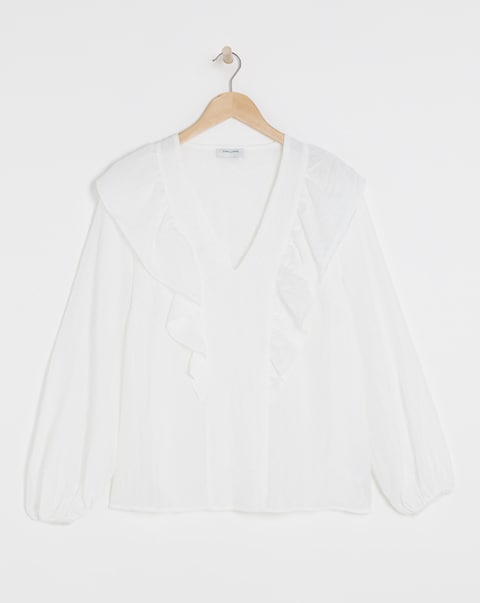 Large Collar Detail Blouse
