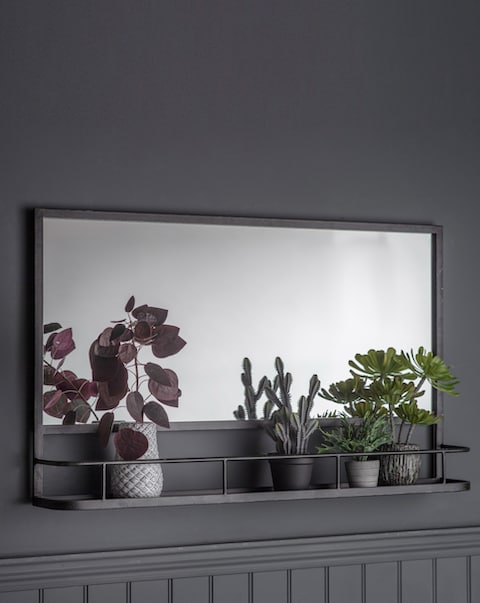 Gallery Emerson Overmantel Mirror With Shelf