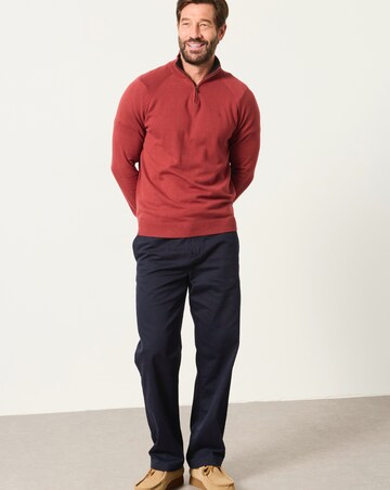 FatFace Rye Half Neck - Red