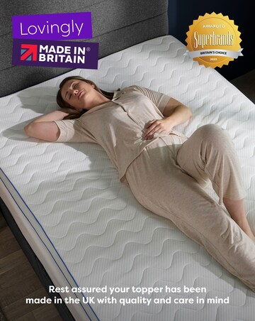 Slumberdown Sleep Soundly Memory Foam Gel 5cm Mattress Topper