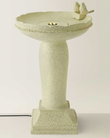 ValueLights Bird Bath Solar Powered Outdoor Water Fountain Feature Garden Light