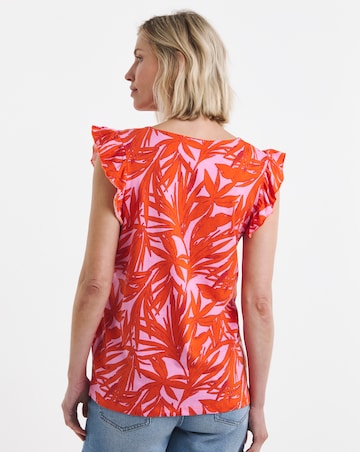 Pure Cotton The Ruffle Vest Printed