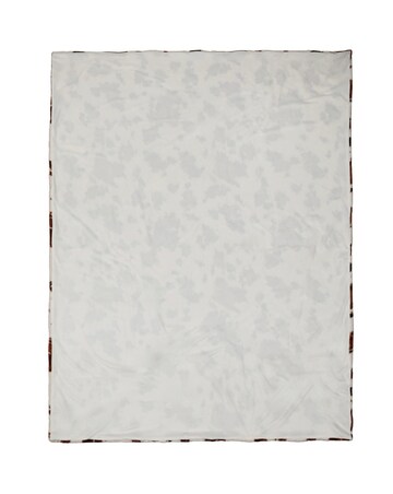 Fusion Cow Print Faux Fur Bedspread