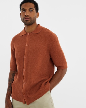 Only & Sons Sean Kitted Polo - Rust