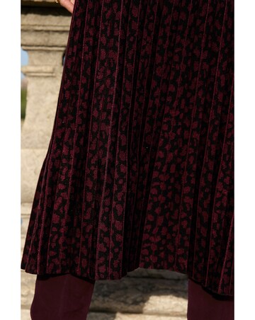 Sosandar Animal Print Two Part Knitted Midi Dress