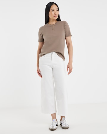 Black, White, Mocha, Choc, Blush 5 Pack Crew Neck Short Sleeve T-Shirts