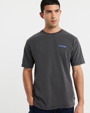 Only & Sons Milo Fixworks Washed Relaxed Fit T-Shirt - Pine Green