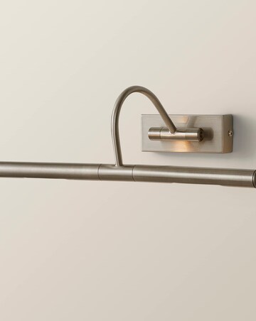 ValueLights Capri Brushed Chrome Twin Picture Wall Light