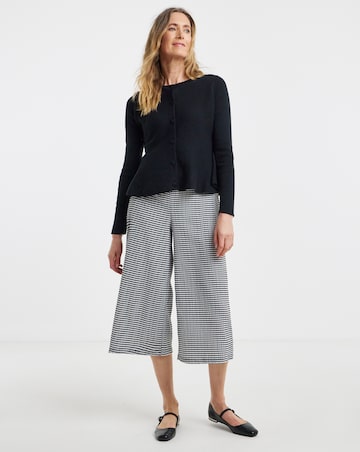 Gingham Jersey Culotte