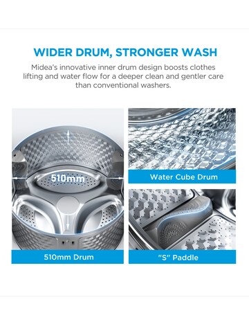 Midea 10kg Washer Dryer - White