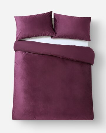 Soft Plain Velvet Duvet Cover Set