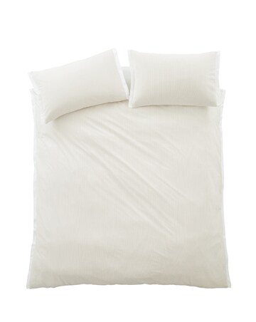 Bianca Seersucker Woven Stripe Duvet Cover Set