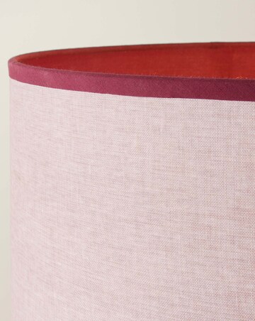 ValueLights Amara Pink Twist Floor Lamp with Colour Match Inner Shade