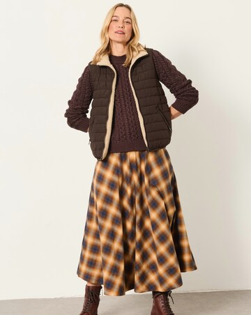 Fatface Freya Check Midi