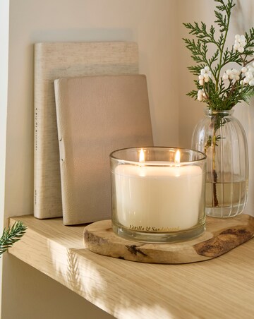 Vanilla & Lavender Glass Candle
