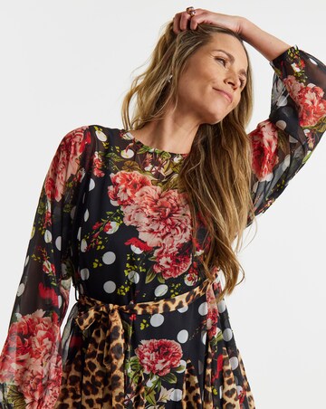 Georgette Godet Dress