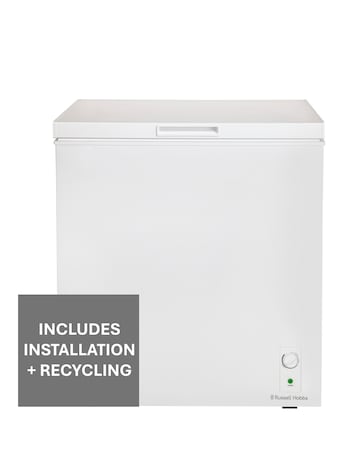 Russell Hobbs RH198CF0E1W 198L Chest Freezer White + Install