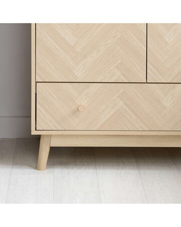 Herringford 2 Door 1 Drawer Wardrobe