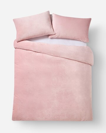 Plain Plush Fleece Duvet Cover Set
