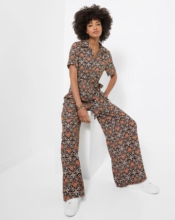Joe Browns Petite Josie Short Sleeve Zip Front Jumpsuit