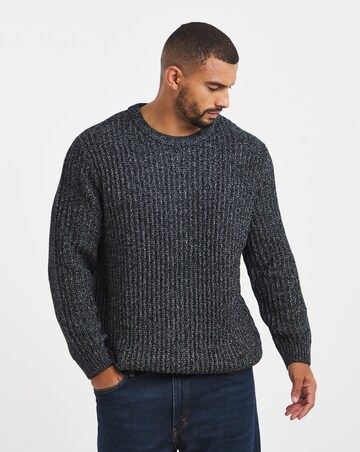 Jack & Jones Jaxon Crew Knit Jumper - Navy