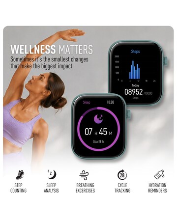 Reflex Active Spectre Silicone Strap Smart Watch - Cool Grey