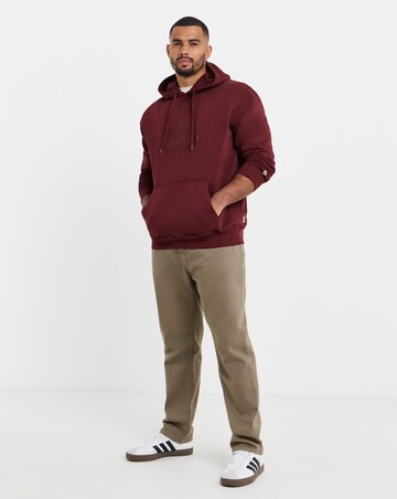 Jack & Jones Frederiksberg Monogram Sweat Hoodie - Burgundy