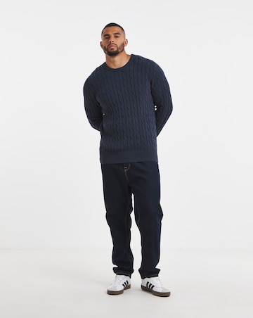 New Cable Design Crew Neck Jumper
