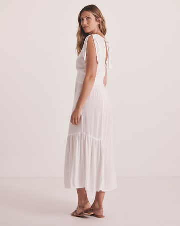 Rayon Crepe Maxi Beach Dress