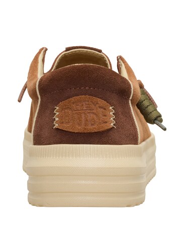 HeyDude Rev Suede Slip On Shoe - Brown