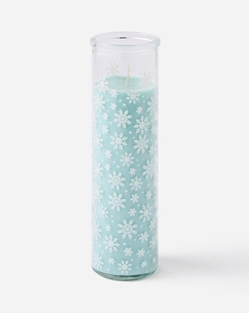 Snow Day Cotton & Coconut Scented Glass Tube Candle