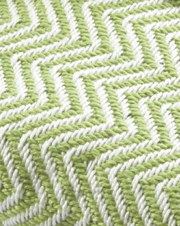 Woven Herringbone Indoor/Outdoor Throw
